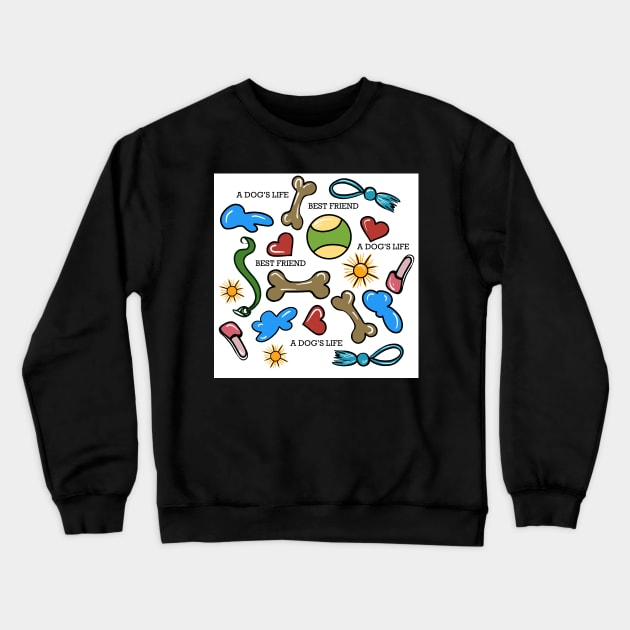 a dog's life Crewneck Sweatshirt by hdconnelly